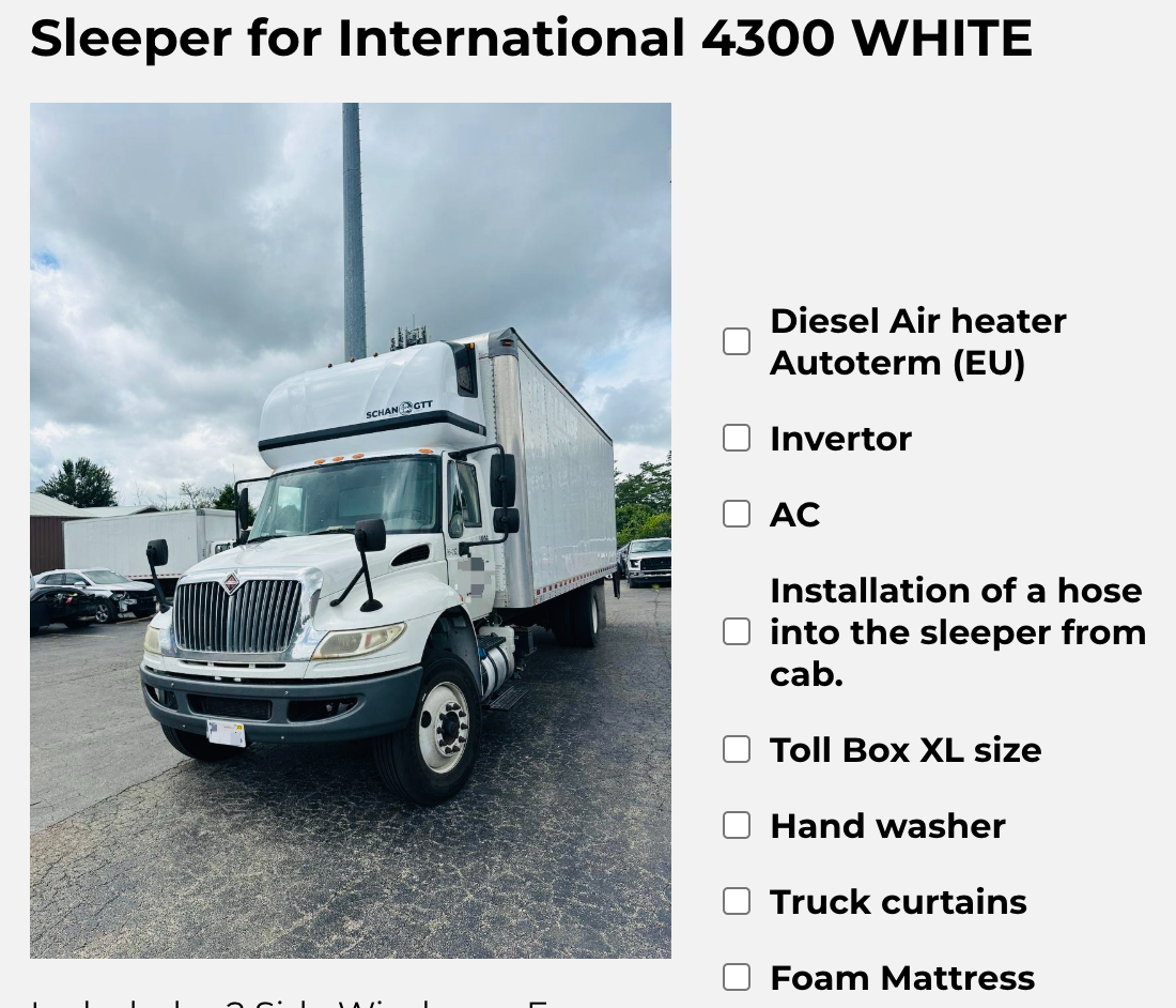 Sleeper for International basic size, white